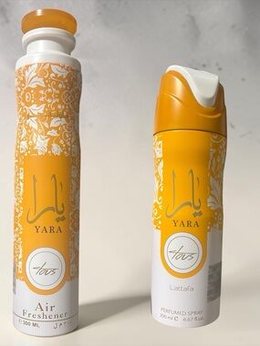 NEW! Bundle -Lattafa Yara Tovs Perfumed Spray & Air Freshner